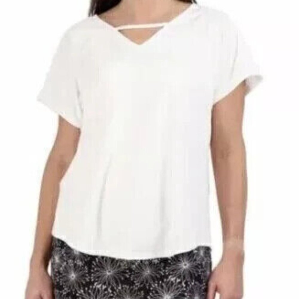 Tranquility by Colorado Clothing Women's Plus Size 2X White Shirt Top Tee NWT